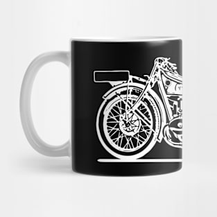 R63 Bike White Sketch Art Mug